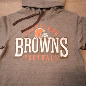 Cleveland Browns Football NFL Mens Gray Hoodie Sweatshirt NFL Team Apparel M